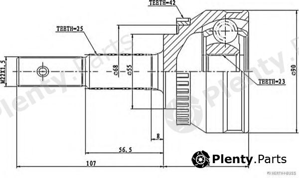  HERTH+BUSS JAKOPARTS part J2821123 Joint Kit, drive shaft