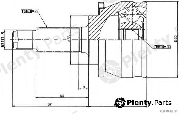  HERTH+BUSS JAKOPARTS part J2827014 Joint Kit, drive shaft