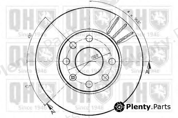  QUINTON HAZELL part BDC3205 Brake Disc