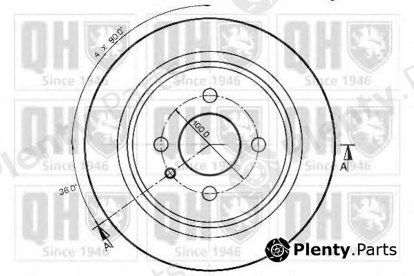  QUINTON HAZELL part BDC3288 Brake Disc