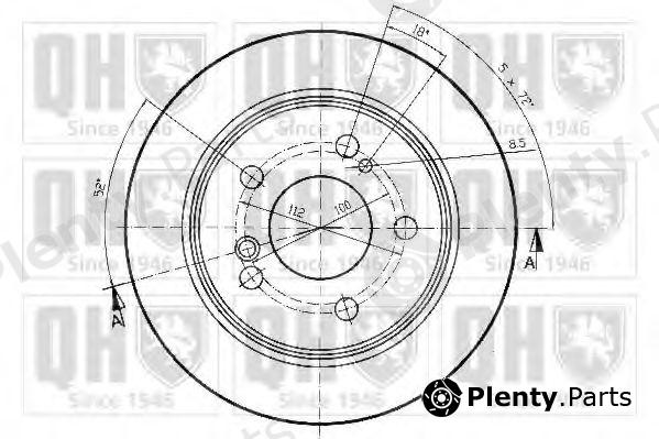  QUINTON HAZELL part BDC3447 Brake Disc