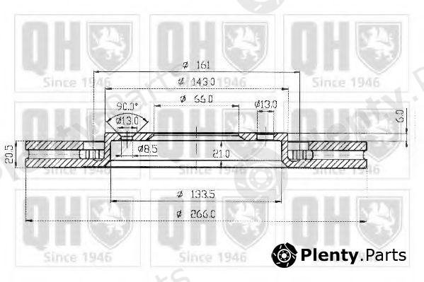  QUINTON HAZELL part BDC3508 Brake Disc