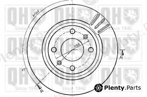  QUINTON HAZELL part BDC3508 Brake Disc