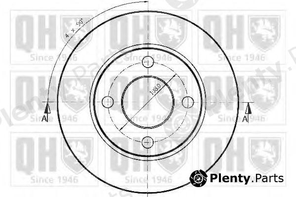  QUINTON HAZELL part BDC3589 Brake Disc