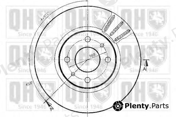  QUINTON HAZELL part BDC3593 Brake Disc