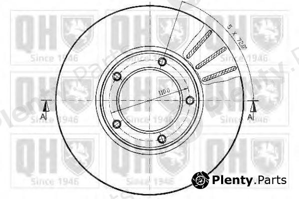  QUINTON HAZELL part BDC3603 Brake Disc