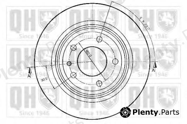  QUINTON HAZELL part BDC3640 Brake Disc