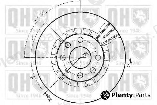  QUINTON HAZELL part BDC3680 Brake Disc