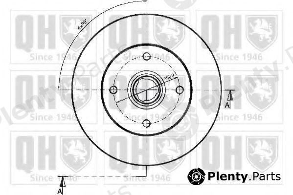  QUINTON HAZELL part BDC3712 Brake Disc