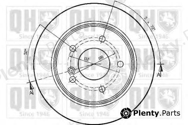  QUINTON HAZELL part BDC3840 Brake Disc