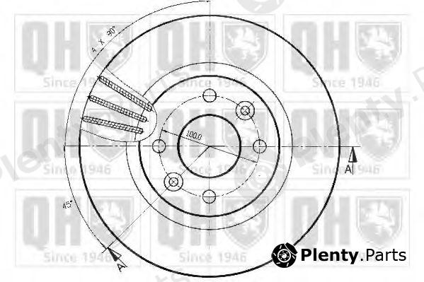  QUINTON HAZELL part BDC3899 Brake Disc