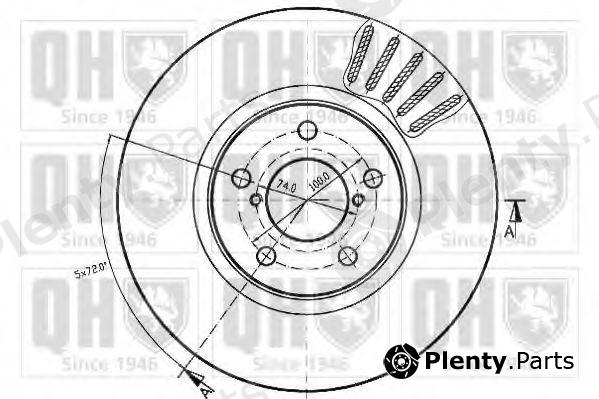  QUINTON HAZELL part BDC4413 Brake Disc