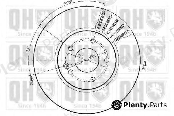  QUINTON HAZELL part BDC4540 Brake Disc