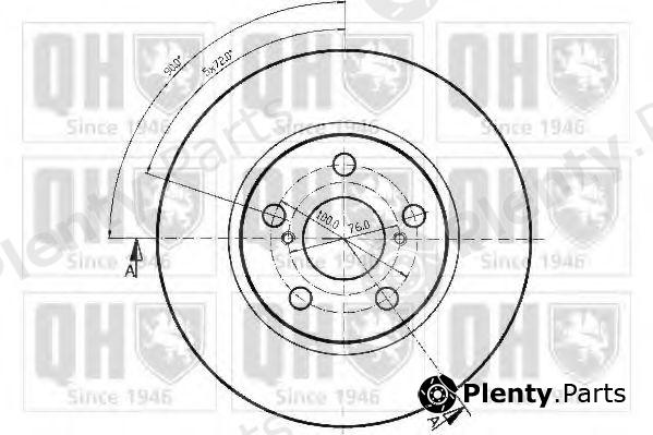  QUINTON HAZELL part BDC4588 Brake Disc
