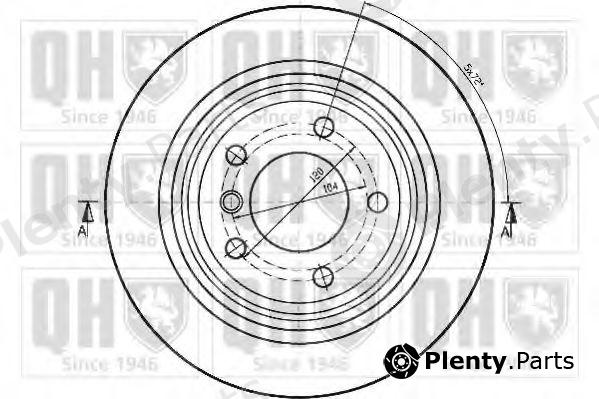 QUINTON HAZELL part BDC4677 Brake Disc