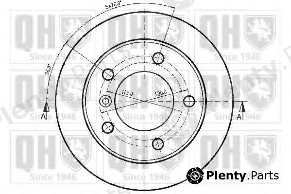  QUINTON HAZELL part BDC4699 Brake Disc