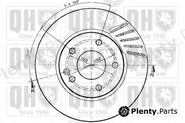  QUINTON HAZELL part BDC4744 Brake Disc