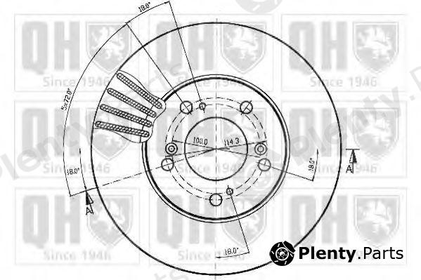  QUINTON HAZELL part BDC4809 Brake Disc