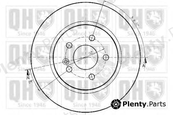  QUINTON HAZELL part BDC4817 Brake Disc