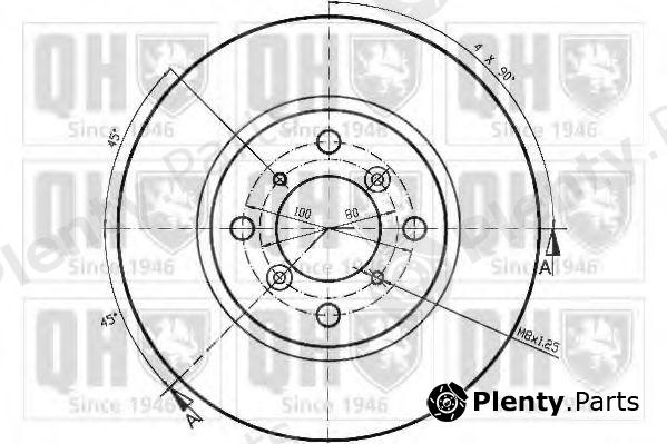 QUINTON HAZELL part BDC4954 Brake Disc