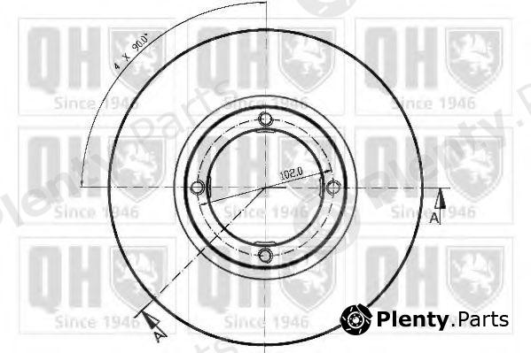  QUINTON HAZELL part BDC5042 Brake Disc