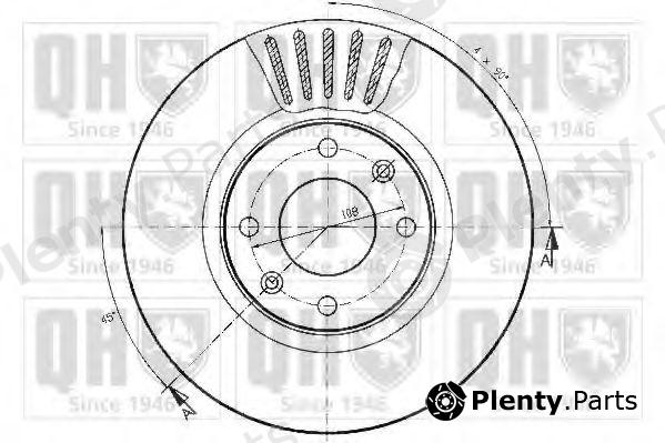  QUINTON HAZELL part BDC5241 Brake Disc