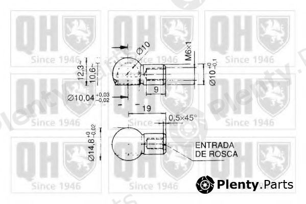  QUINTON HAZELL part QTS128527 Gas Spring, boot-/cargo area