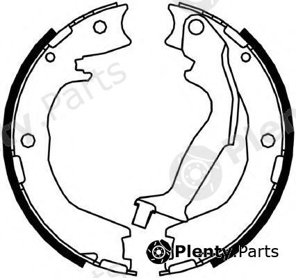  FERODO part FSB4050 Brake Shoe Set, parking brake
