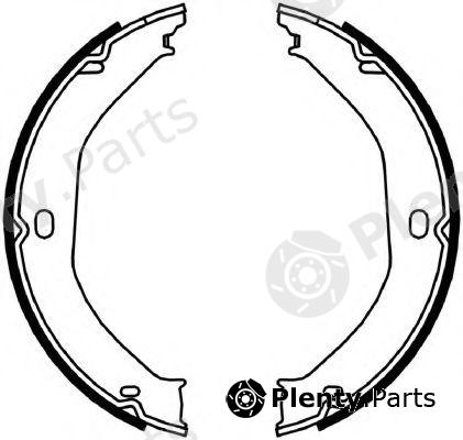  FERODO part FSB4057 Brake Shoe Set, parking brake
