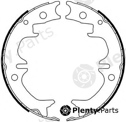  FERODO part FSB4069 Brake Shoe Set, parking brake