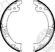  FERODO part FSB597 Brake Shoe Set, parking brake