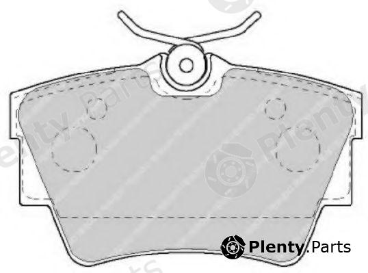  FERODO part FVR1516 Brake Pad Set, disc brake