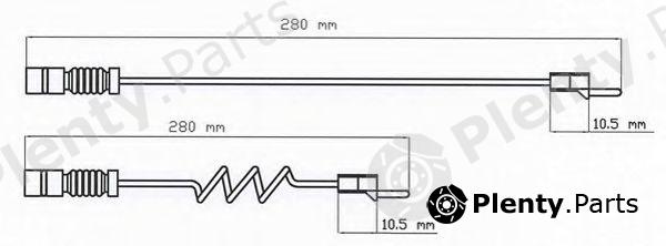  FERODO part FAI107 Warning Contact, brake pad wear