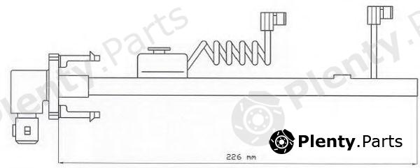  FERODO part FAI116 Warning Contact, brake pad wear