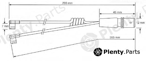  FERODO part FAI117 Warning Contact, brake pad wear
