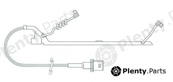  FERODO part FAI169 Warning Contact, brake pad wear
