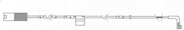  FERODO part FWI332 Warning Contact, brake pad wear