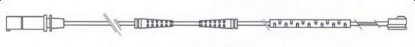  FERODO part FWI334 Warning Contact, brake pad wear