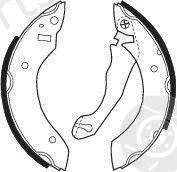  FERODO part FSB153 Brake Shoe Set
