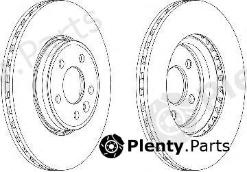  FERODO part DDF1663C Brake Disc