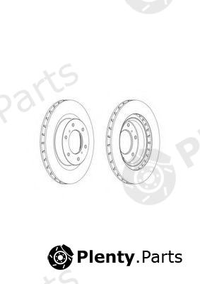 FERODO part DDF1757 Brake Disc