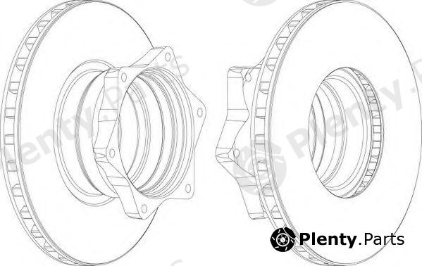  FERODO part FCR165A Brake Disc
