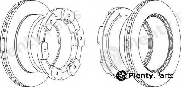  FERODO part FCR332A Brake Disc