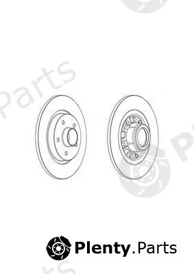  FERODO part DDF1734 Brake Disc