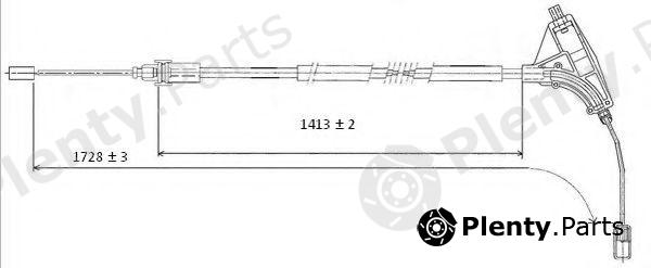  FERODO part FHB432416 Cable, parking brake