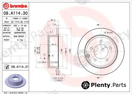  BREMBO part 08A11430 Brake Disc