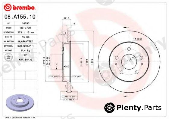  BREMBO part 08.A155.10 (08A15510) Brake Disc