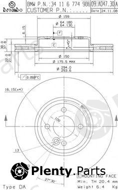  BREMBO part 09.A047.30 (09A04730) Brake Disc