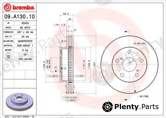  BREMBO part 09.A130.10 (09A13010) Brake Disc