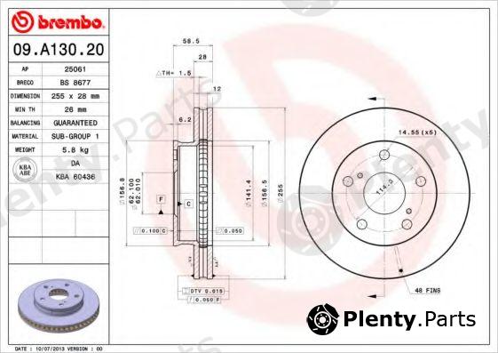  BREMBO part 09.A130.20 (09A13020) Brake Disc